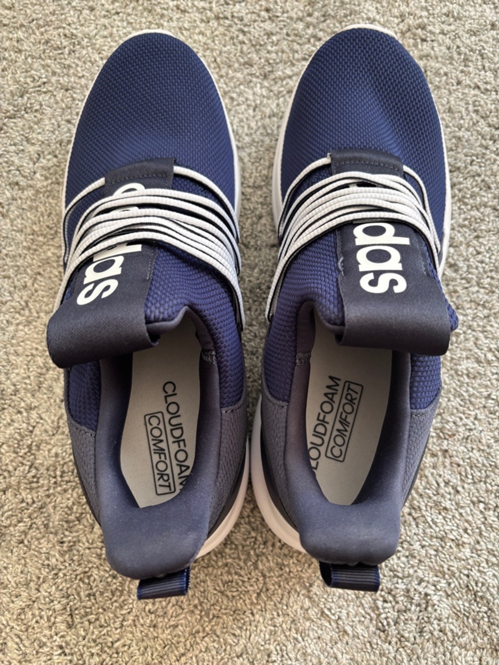 Adidas Men’s Navy LITE RACER ADAPT 7.0 Shoe - Size 13 - Picture 4 of 7